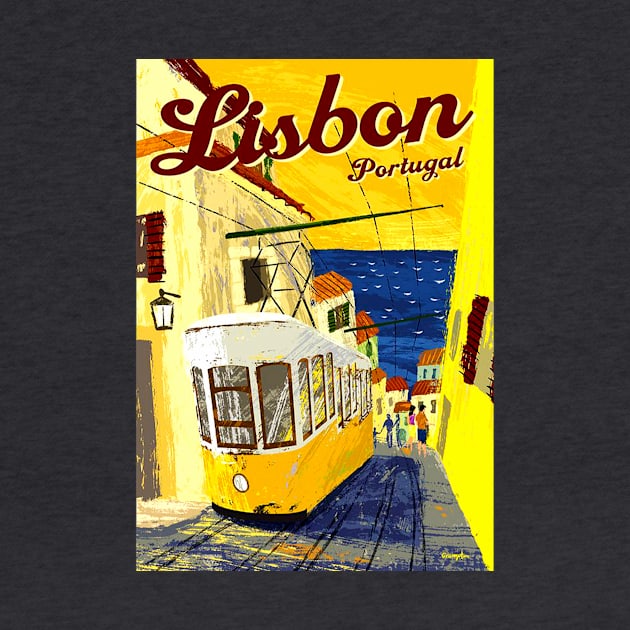 Vintage Travel Poster - Lisbon by Starbase79